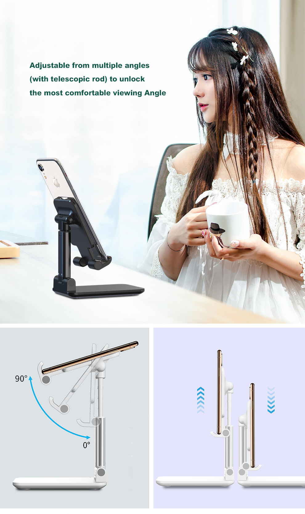 Devia Foldable Desktop Tablet Phone Stand