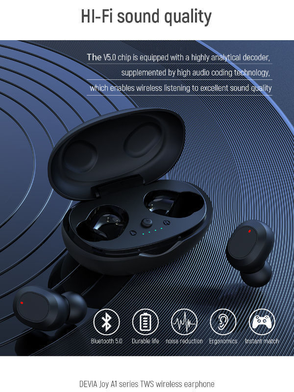 AURICULARES INALÁMBRICOS GAMER IN-EAR DEVIA JOY A9 BLUETOOTH