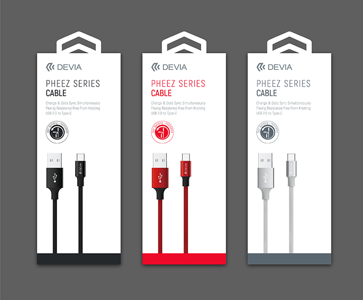 Pheez Series Type C Cable 2M, High Speed Charging and Sync, Pure copper wire & Aluminium alloy & TPE & Braided wire, Intelligent charging, data transmission