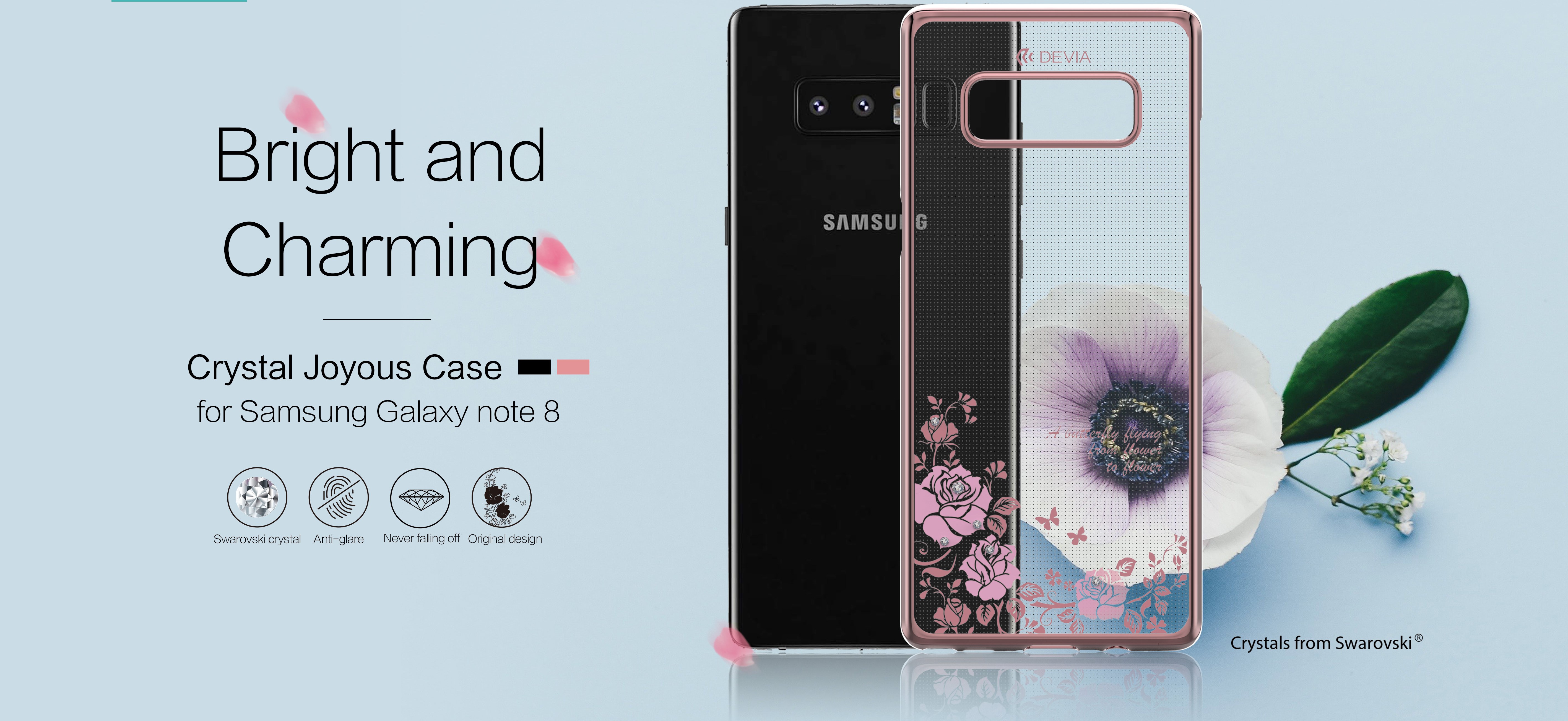 Samsung Galaxy Note 8 Crystal Joyous Case
