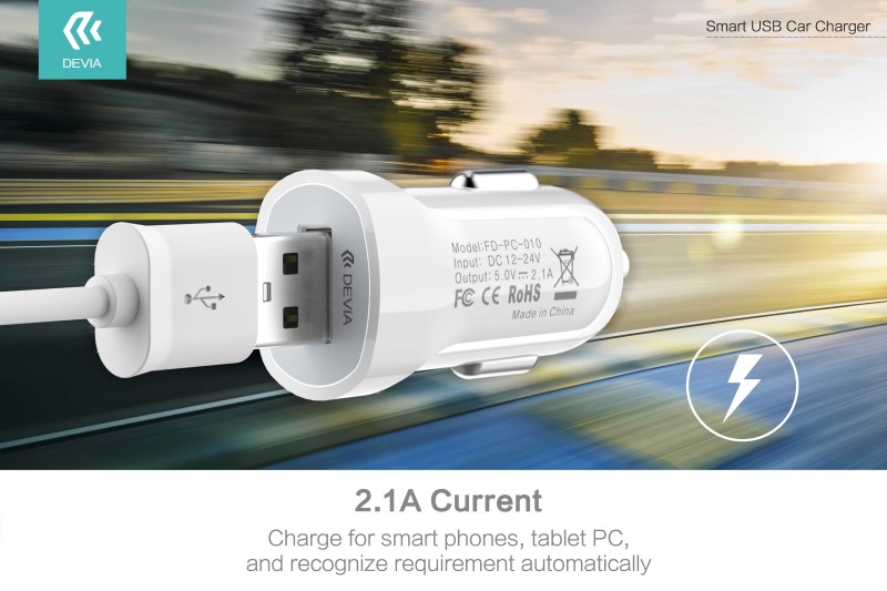 DEVIA Smart USB Car Charger