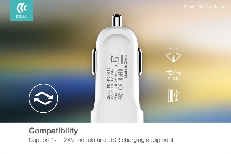 DEVIA Smart USB Car Charger