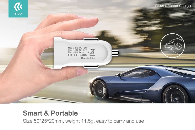 DEVIA Smart USB Car Charger