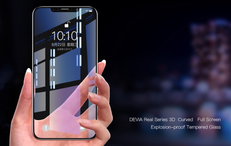 Van Entire View Full  Tempered Glass for iPhone Xs 5.8"