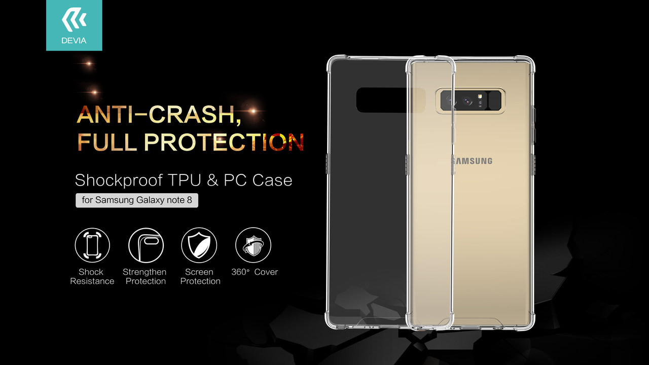 Samsung Galaxy Note 8- Shockproof TPU and PC Case Samsung Galaxy Note 8- Shockproof TPU and PC Case
