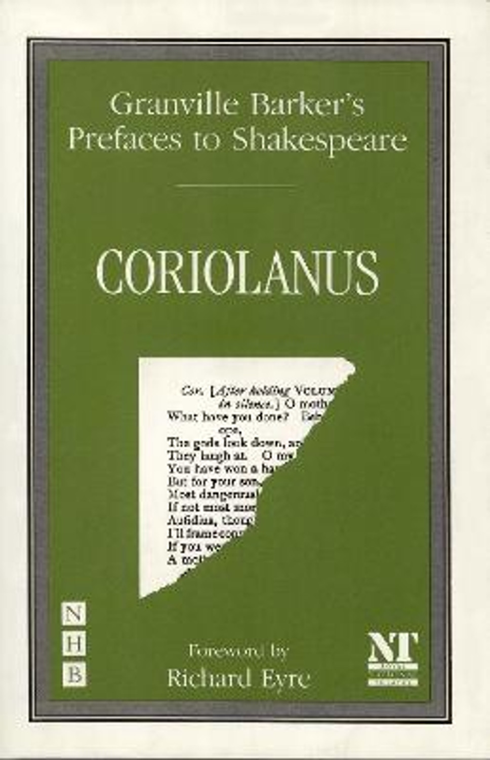 Preface to Coriolanus by Harley Granville Barker Booksplease