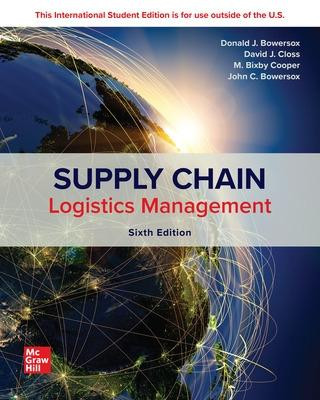 ISE Supply Chain Logistics Management by Donald Bowersox