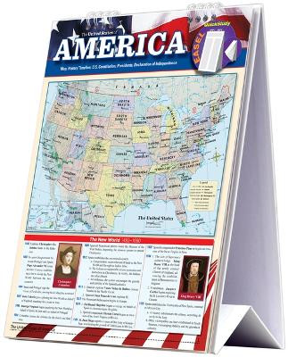 America - History Easel Book: a QuickStudy Reference Tool with a US Map, History Timeline, US Constitution, Presidents & Declaration of Independence by David Head