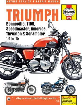 Triumph Bonneville, T100, Speedmaster, America, Thruxton & Scrambler (01 - 15) by Penny Cox
