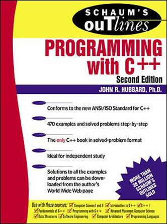 Schaum's Outline of Programming with C++ by John Hubbard 9780071353465