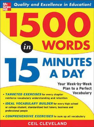 1500 Words in 15 Minutes a Day by Ceil Cleveland 9780071443258