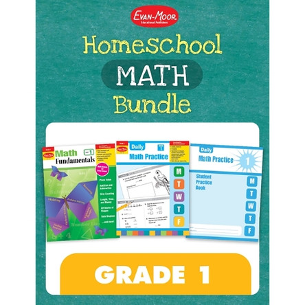 Homeschool Math Bundle, Grade 1 by Evan-Moor Educational Publishers 9781629389080