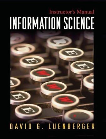 Information Science by David G. Luenberger 9780691124186
