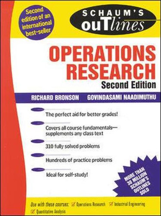 Schaum's Outline of Operations Research by Richard Bronson 9780070080201