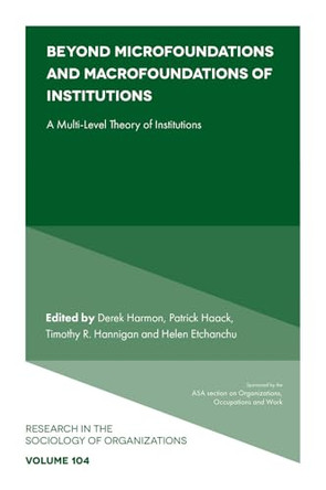 Beyond Microfoundations and Macrofoundations of Institutions: A Multi-Level Theory of Institutions by Derek Harmon (Michigan State University, USA) 9781805927907