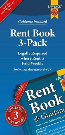 Rent Book 3-Pack: Legally Required where Rent is Paid Weekly -  for Use throughout the UK by Lawpack Lawpack 9781913714567