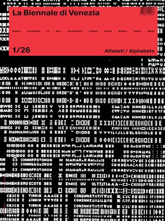 Rivista La Biennale Di Venezia 1/26: Alfabeti / Alphabets by La Biennale di Venezia 9788836665150