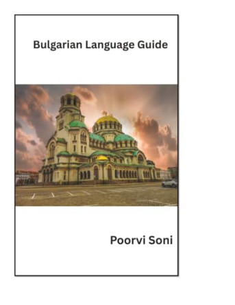 Bulgaria Language Guide (EditionFirst) by Poorvi Soni 9789369913664