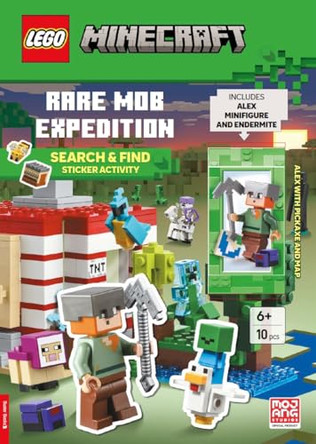 LEGO®  Minecraft®: Rare Mob Expedition Search & Find Sticker Activity Book (with Alex minifigure and Endermite) by LEGO® 9781837252145