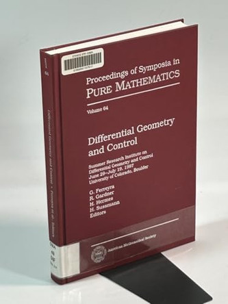 Differential Geometry and Control by American Mathematical Society 9780821808870