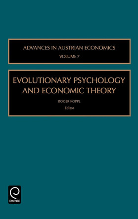 Evolutionary Psychology and Economic Theory by Roger Koppl 9780762311385
