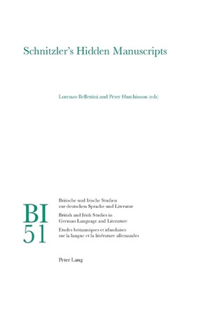 Schnitzler’s Hidden Manuscripts by Hans S. Reiss 9783039115440