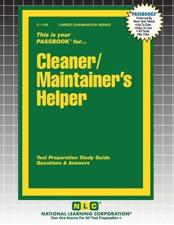 Cleaner/Maintainer's Helper by Passbooks 9781799311959