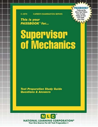 Supervisor of Mechanics by Passbooks 9781799349792