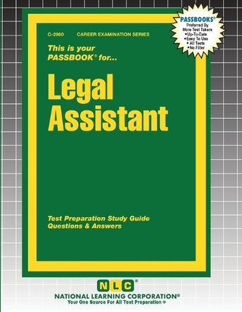 Legal Assistant by Passbooks 9781799329800
