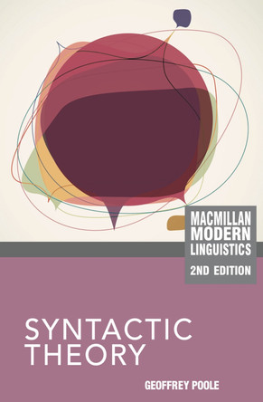 Syntactic Theory by Geoffrey Poole 9780230243941
