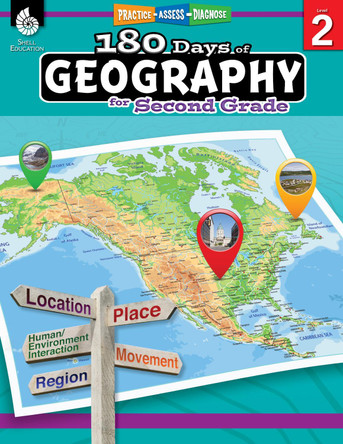 180 Days of Geography for Second Grade (Grade 2): Practice, Assess, Diagnose by Melissa Callaghan 9781425833039