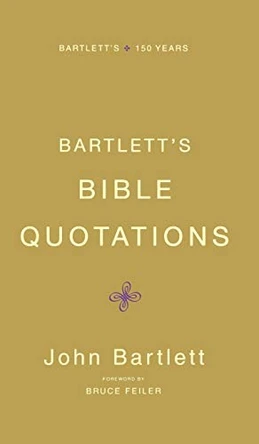 Bartlett's Bible Quotations by John Bartlett 9780316014205