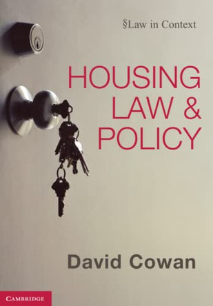 Housing Law and Policy by David Cowan 9780521137195