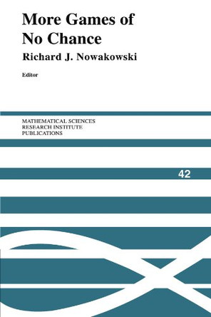 More Games of No Chance by Richard J. Nowakowski 9780521155632