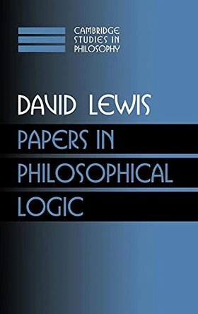 Papers in Philosophical Logic: Volume 1 by David Lewis 9780521582476