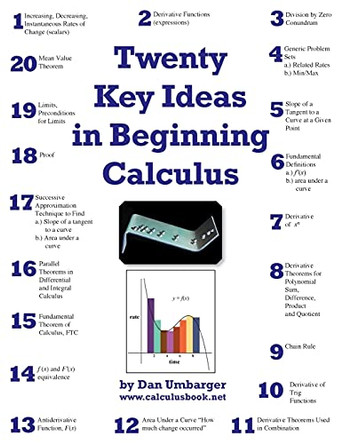 Twenty Key Ideas in Beginning Calculus by Dan Umbarger 9780983397311