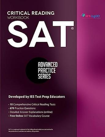 SAT Critical Reading Workbook by Khalid Khashoggi 9780991388363