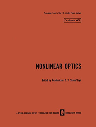 Nonlinear Optics by D. V. Skobel Tsyn 9781461575214