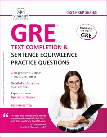 GRE Text Completion and Sentence Equivalence Practice Questions by Vibrant Publishers 9781636512020