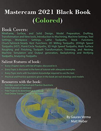 Mastercam 2021 Black Book (Colored) by Gaurav Verma 9781774590188