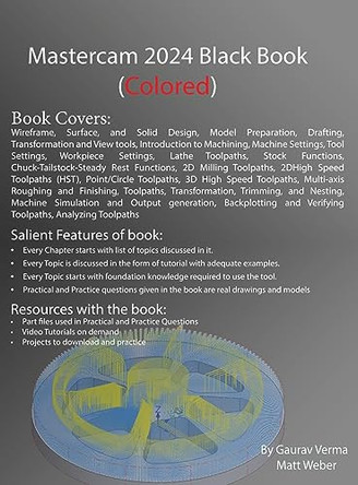 Mastercam 2024 Black Book: Colored by Gaurav Verma 9781774591116