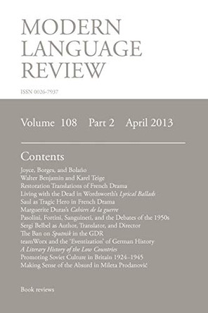 MLR April 2013 by Brian Richardson 9781781880210
