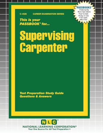 Supervising Carpenter by Passbooks 9781799345268
