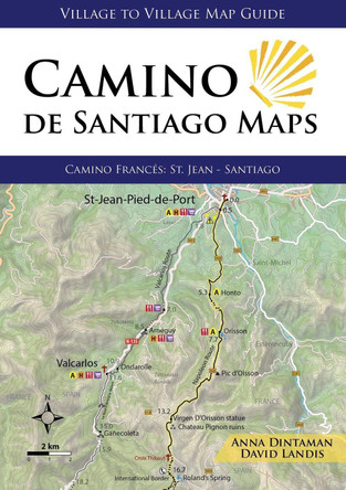 Camino de Santiago Maps: Camino Frances: St Jean - Santiago by Anna Dintaman