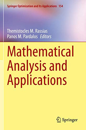 Mathematical Analysis and Applications by Themistocles M. Rassias 9783030313418
