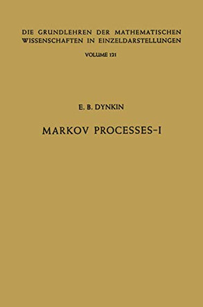 Markov Processes: Volume 1 by Evgenij Borisovic Dynkin 9783662000335