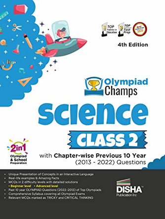 Olympiad Champs Science Class 2 with Chapter-Wise Previous 10 Year (2013 - 2022) Questions Complete Prep Guide with Theory, Pyqs, Past & Practice Exercise by Disha Experts 9789355644077