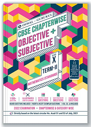 Mathematics Chapterwise Objective + Subjective for CBSE Class 10 Term 2 Exam by Oswal 9789392563065