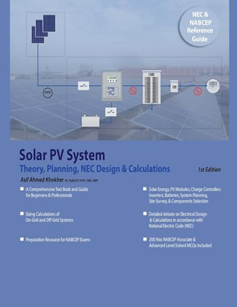 Solar PV System Theory, Planning, NEC Design & Calculations by Asif A Khokher 9798224292035