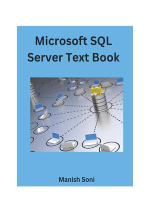 Microsoft SQL Server Text Book (EditionFirst) by Manish Soni 9789369727612
